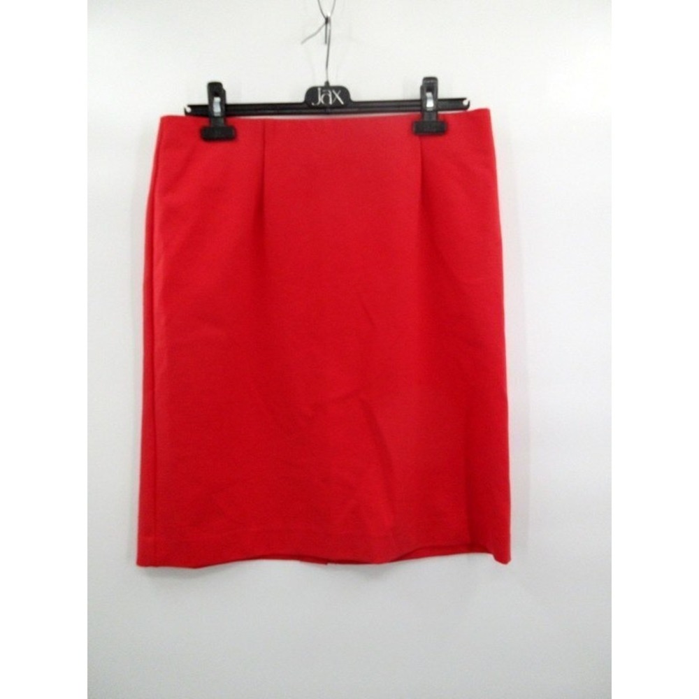 J. Jill Womens Soft Stretch Pleated Pull On Pencil Skirt‎ Red M Tall